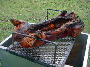 pig cooking