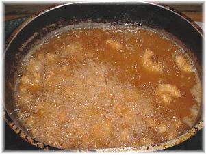 Frying Shrimp